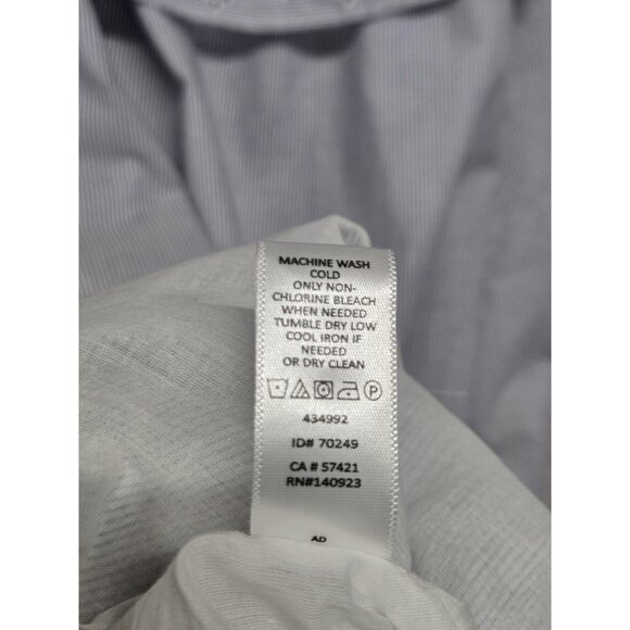 Loft Womens Large Striped Shift Dress Eyelet Off the Shoulder Peasant Milkmaid - Picture 7 of 7